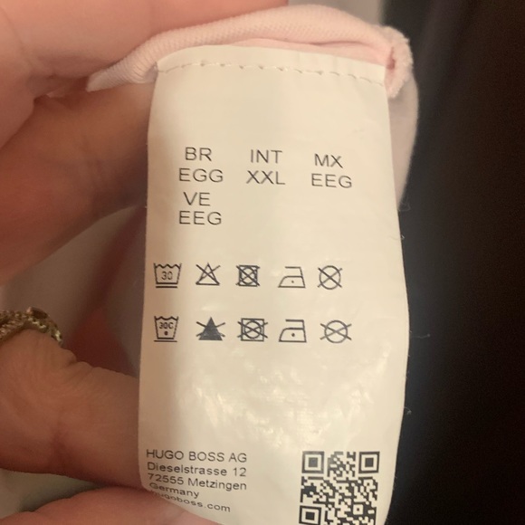 HUGO BOSS Baby Pink Reverse Hugo shirt XXL - Picture 4 of 9